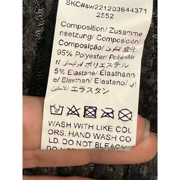 Shein gray knit maxi pencil pull on skirt size 2 - Picture 4 of 15